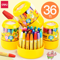 Del oil painting stick barrel oil painting stick student children painting painting graffiti pen crayon safety student