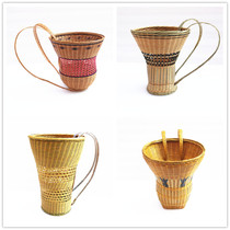 Back-basket bamboo-made bamboo-sized back with large full unitary yang show mountain earth family multi-dance xiangxi back baby toddler