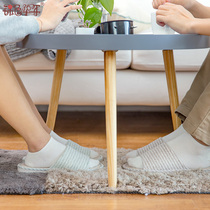 Cotton linen fabric home slippers indoor thick-soled non-slip home slippers Four Seasons linen couple soft floor slippers