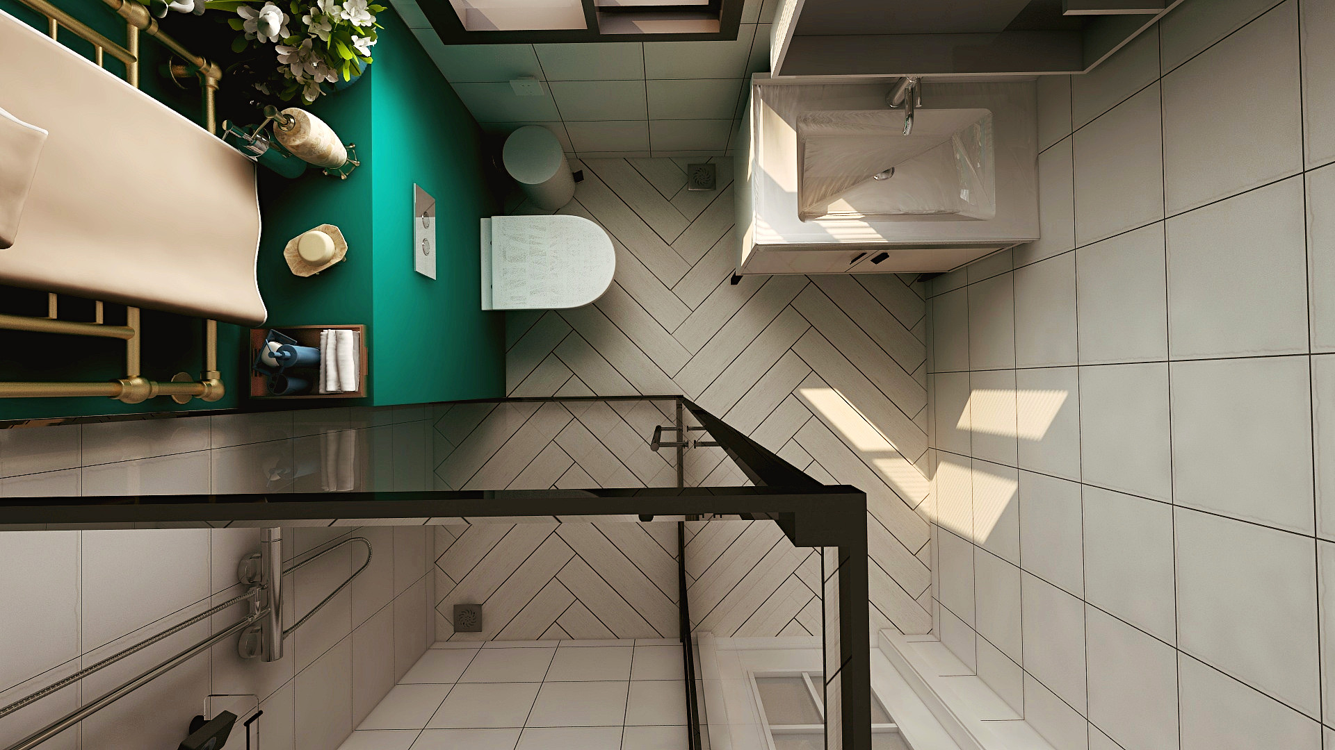 ❤卫生间里装假墙,4㎡美出新境界❤