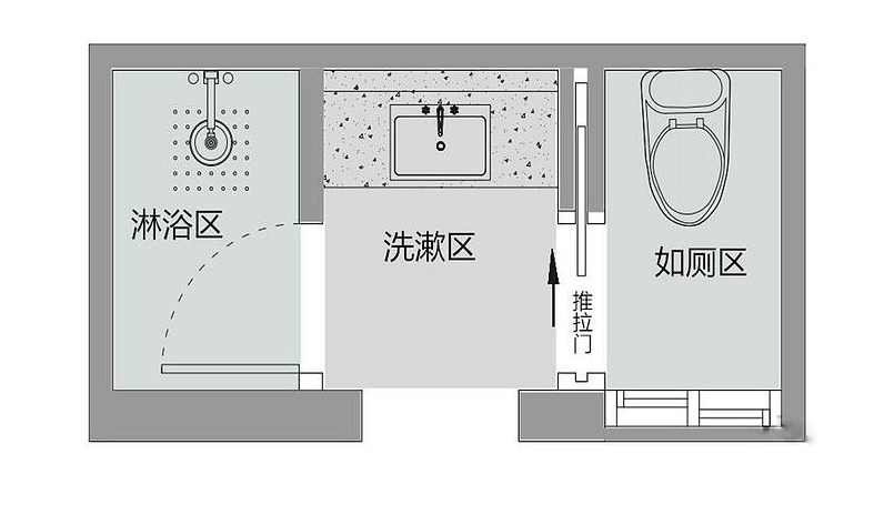 三分离的卫生间比我家两个都实用