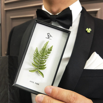 Hyde Park plant leaf set gift box Literary forest brooch Suit accessories Mens collar needle high-end pin