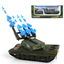 Kaidiwei anti-aircraft missile tank model childrens toy car 1:40 alloy military model missile launch vehicle