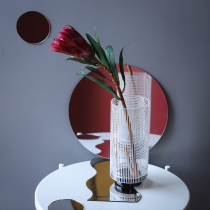 Salt-able sweet Nordic wind white mesh glass vase-like room-room floral floral floral home soft decoration