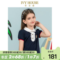 IVY HOUSE ivy girls 2021 summer new college style casual short-sleeved T-shirt childrens top