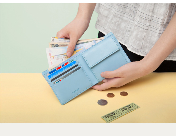 愛馬仕是皮革的 YIZI 色彩的故事系列皮革印花折疊短款錢包 原創文藝錢包爆款 愛馬仕皮包