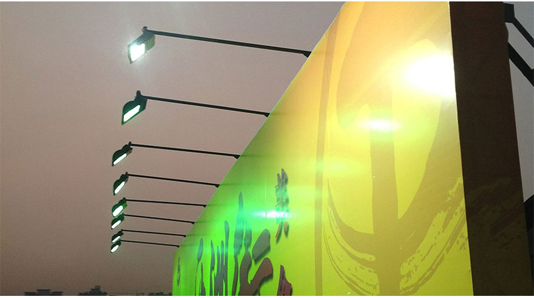 户外门头招牌灯50w100w广告牌射灯防水景观灯灯杆投光灯招牌支架