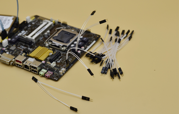 电脑开机线一分二杜邦2.54一分二桌面开关分线用母对公