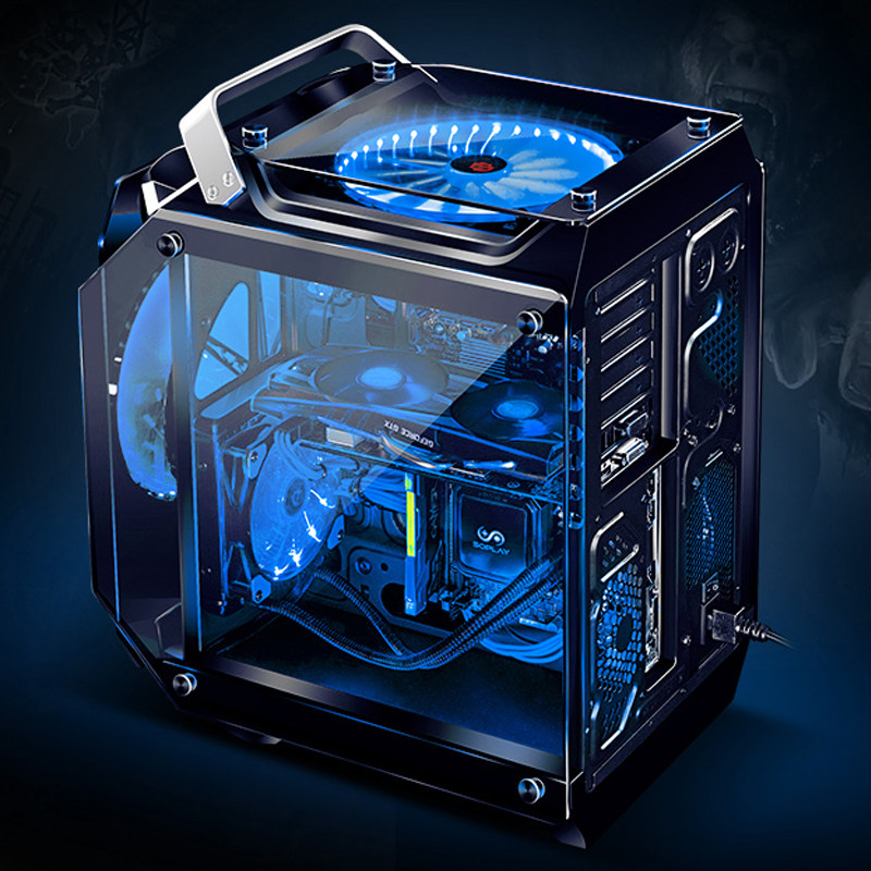 酷睿i7水冷主机,全侧透外观炫酷登场