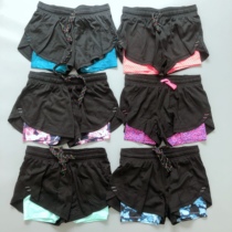 19 9 overvalued double layer anti-walking light Summer speed dry breathable women sports shorts fitness running yoga 30% pants