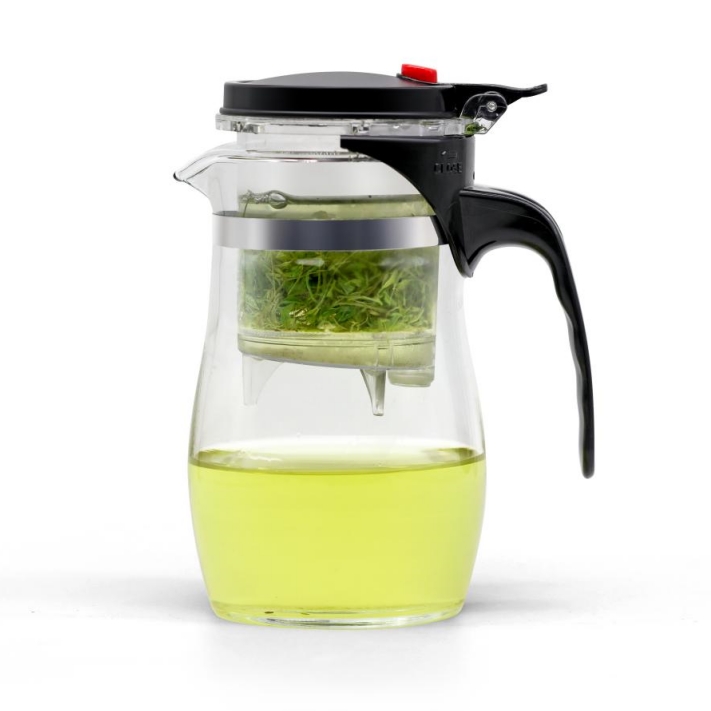 teapot tea cup tea water separation home filter tea machine glass floating cup office sloth tea set-Taobao