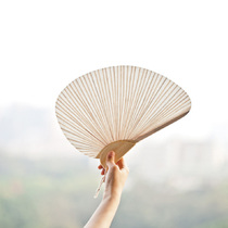 Tree can be Japanese-style small folding fan ancient wind group fan Chinese style mini blank paper fan Hanfu fan portable female
