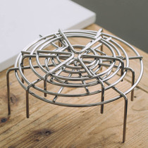 Tree can 304 stainless steel steam rack Home thickened frame High foot steamed rice frame Steamed Egg Shelf Riser