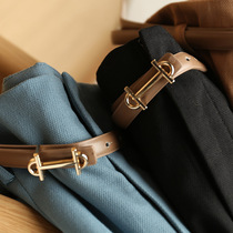 Dao country single amazing upper body effect BI into casual cigarette pipe pants trousers women with belt 2021 explosion