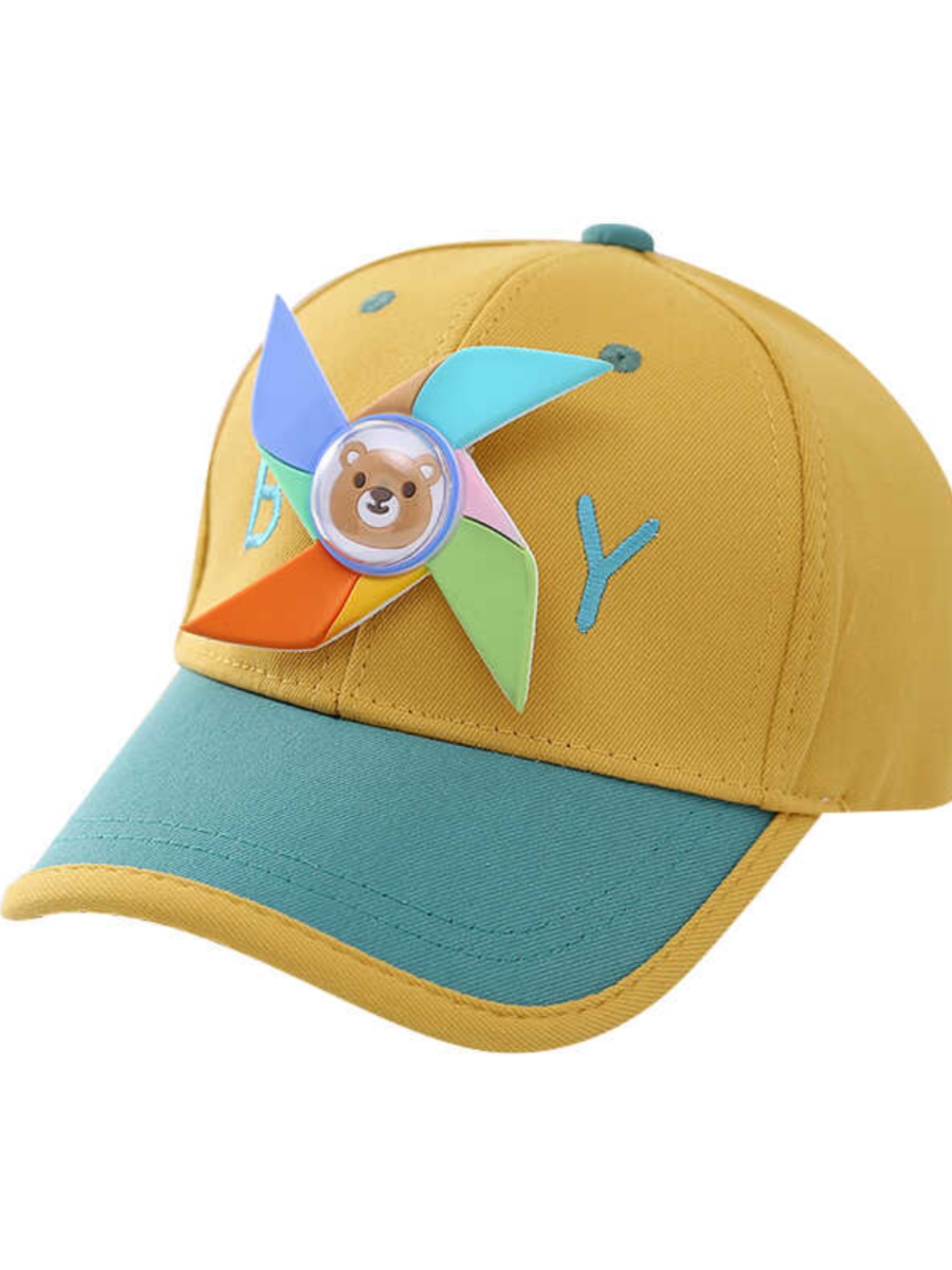 Children's Hat Sun Protection Children's Sun Hat Letter Baseball Cap Baby Cartoon Sun Hat Peaked Cap New Boys