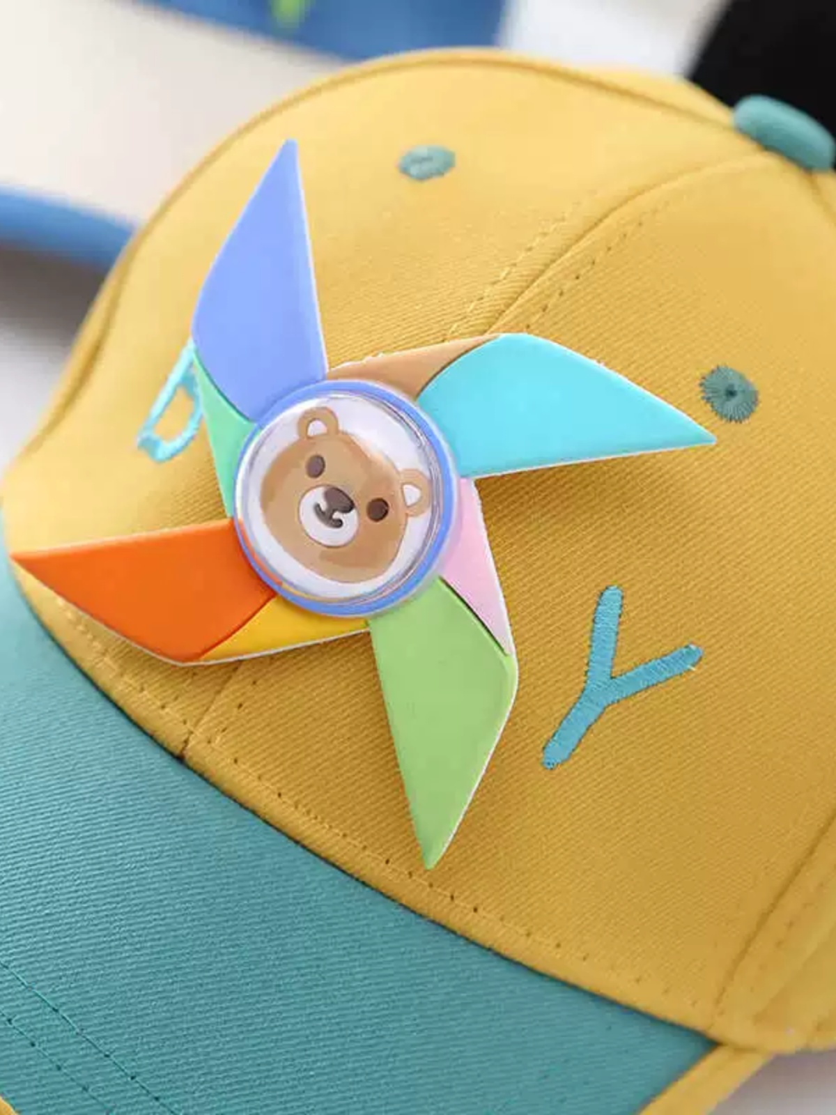 Children's Hat Sun Protection Children's Sun Hat Letter Baseball Cap Baby Cartoon Sun Hat Peaked Cap New Boys