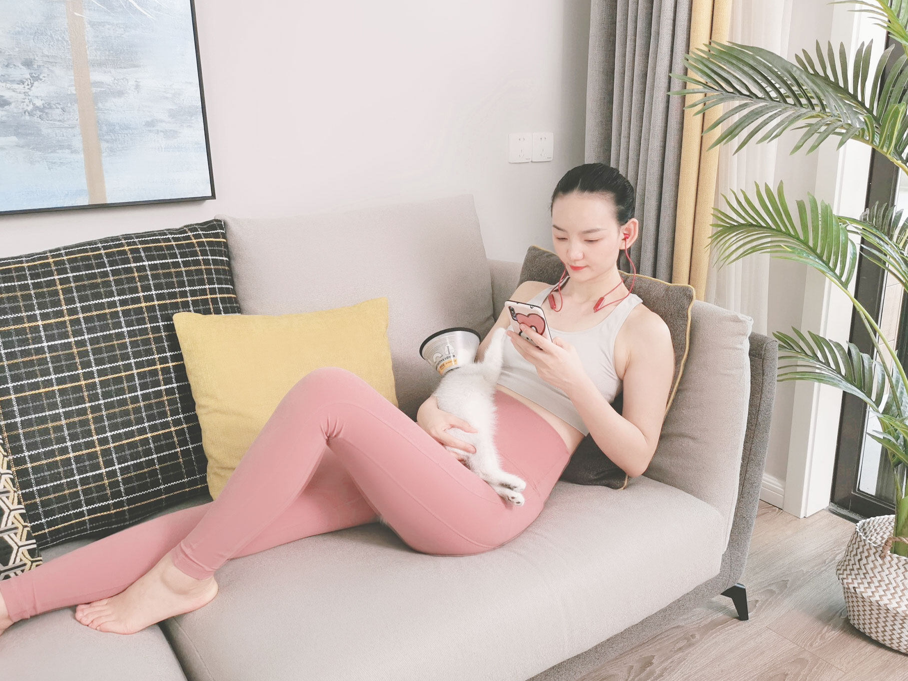 好用到没朋友,挂脖式蓝牙耳机-sasha健身酱