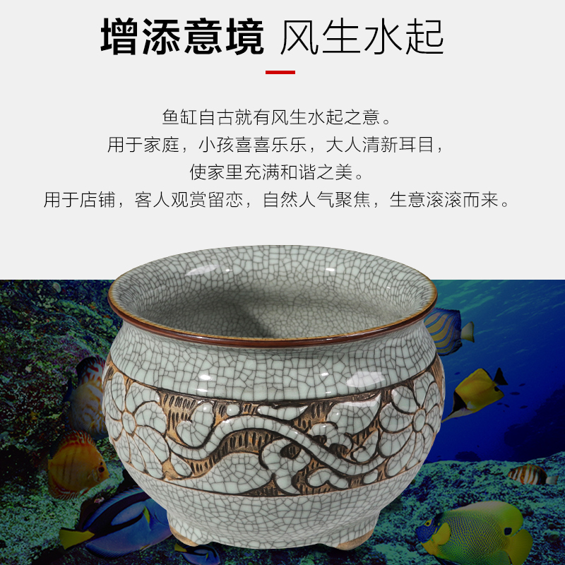 Restoring ancient ways of jingdezhen ceramics do old porcelain jar porcelain incense buner crackle archaize writing brush washer ashtray aquarium furnishing articles