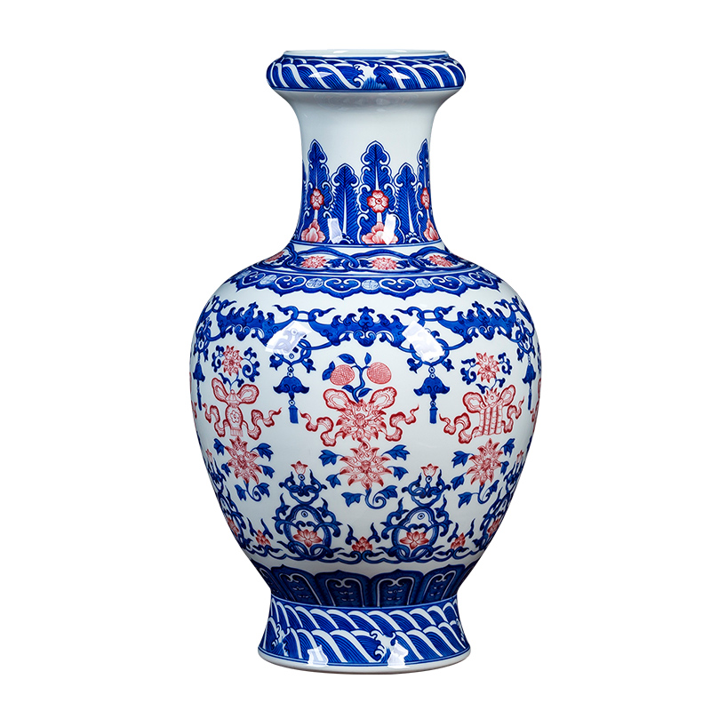 Jingdezhen ceramics manual hand - made porcelain of archaize youligong sweet of blue and white porcelain vase household act the role ofing is tasted furnishing articles