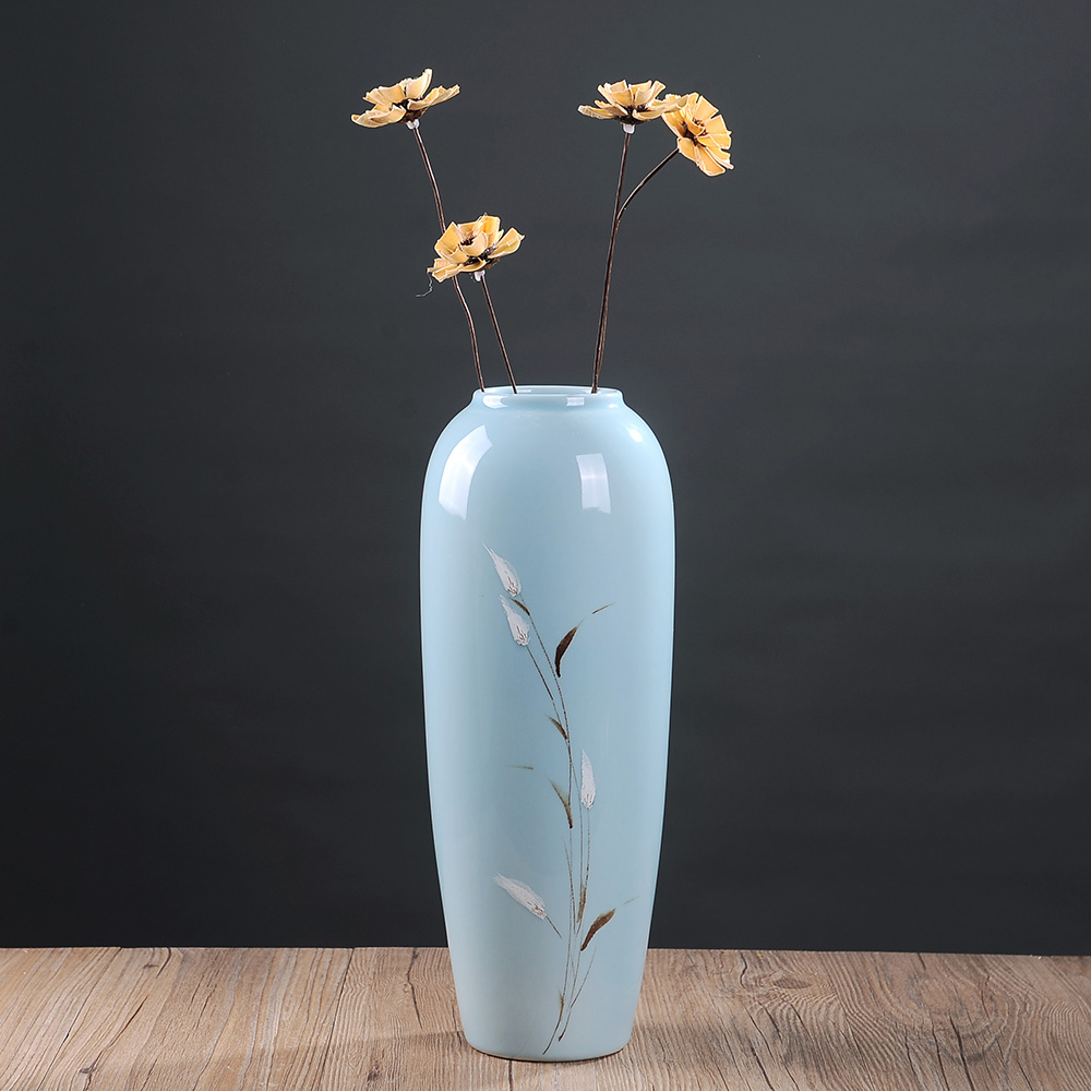 Jingdezhen dry flower vases, ceramic furnishing articles flower arranging Chinese I and contracted creative home sitting room adornment porcelain