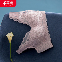 Qiannai Meimei back big chest small thin underwear women without steel ring comfortable receipt adjustment type bra