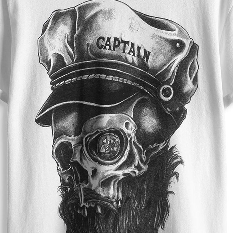 【折】ESPRIT EDC男士潮流船长印花短袖T恤-025CC2K006 吊牌价199