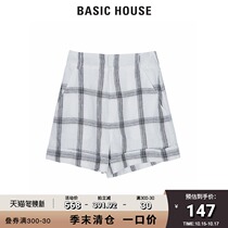 Basic House Hundreds of womens shopping mall with shorts Plaid thin non-elastic micro-elastic HTPT321D