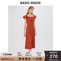 Basic House a hundred good womens clothing mall with a shoulder temperament long jumpsuit HTOP321Z
