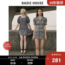 Basic House hundreds of good STUDIO Summer Liandress Women Korean version of the Korean version of the Gprint HUOP328L
