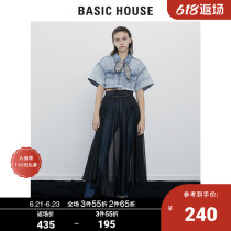 Basic House hundreds of good shopping malls with the same summer dress children Royarn fashion half body dress H female USK320D