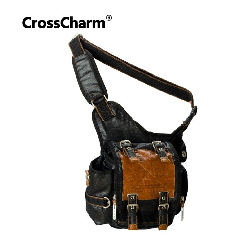 crosscharm 男式腰包 旅游登山包 相机包 休闲斜挎包