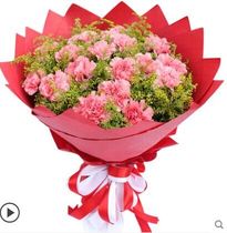 19 Carnations bouquet Teachers Day Mothers Day Students and children send flowers to Shanghai Tongcheng Flower Express florist
