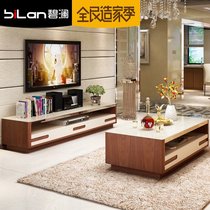 Living room modern simple creative tempered glass tea table TV cabinet fashion tea table TV cabinet C G21
