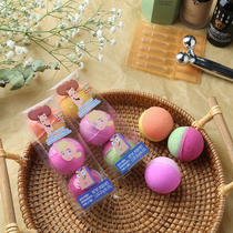 Let the baby take a bath fragrant spray gift box children personally macaron essential oil bath salt ball shell