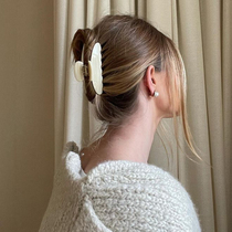 Wearring high-end hairclip Net red 2021 New grab clip back of the head retro simple temperament headdress