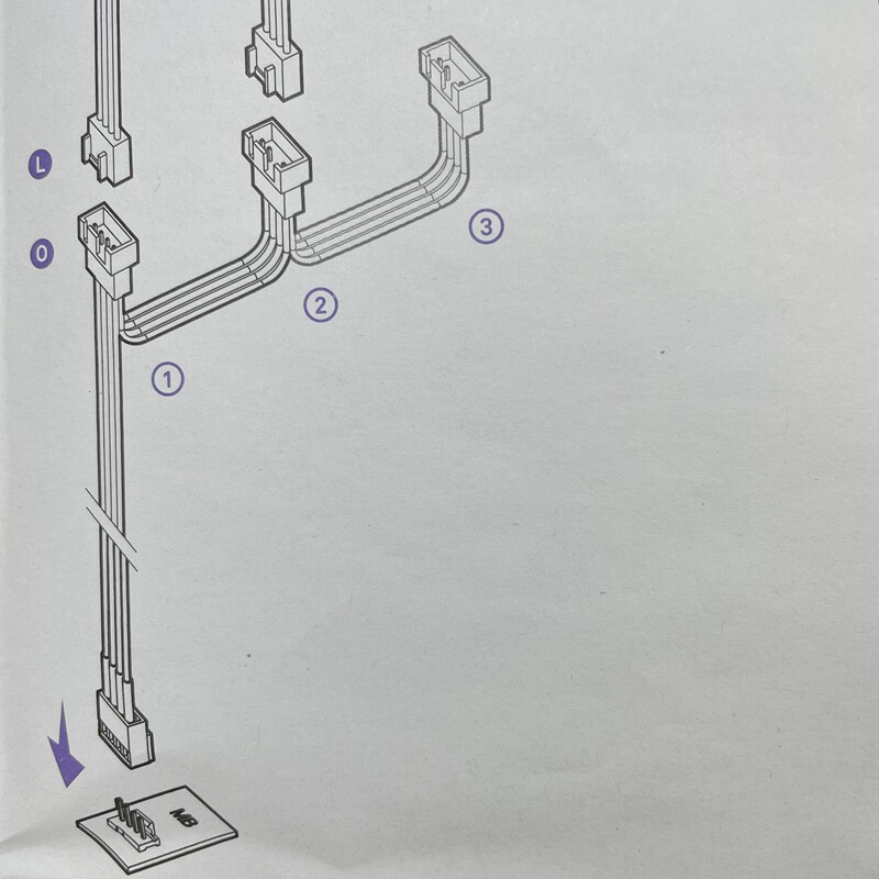 恩杰z/x53 x63 x73一体水冷散热器10针电脑电源供电线 水冷调速线