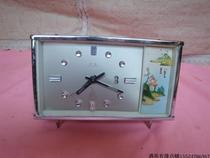 Early production with baked carving crafts five sheep alarm clock machinery chord old clock nostalgia used