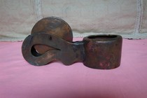 Antique collection Early carpenters use red copper ink cartridges nostalgic old objects bronze objects used