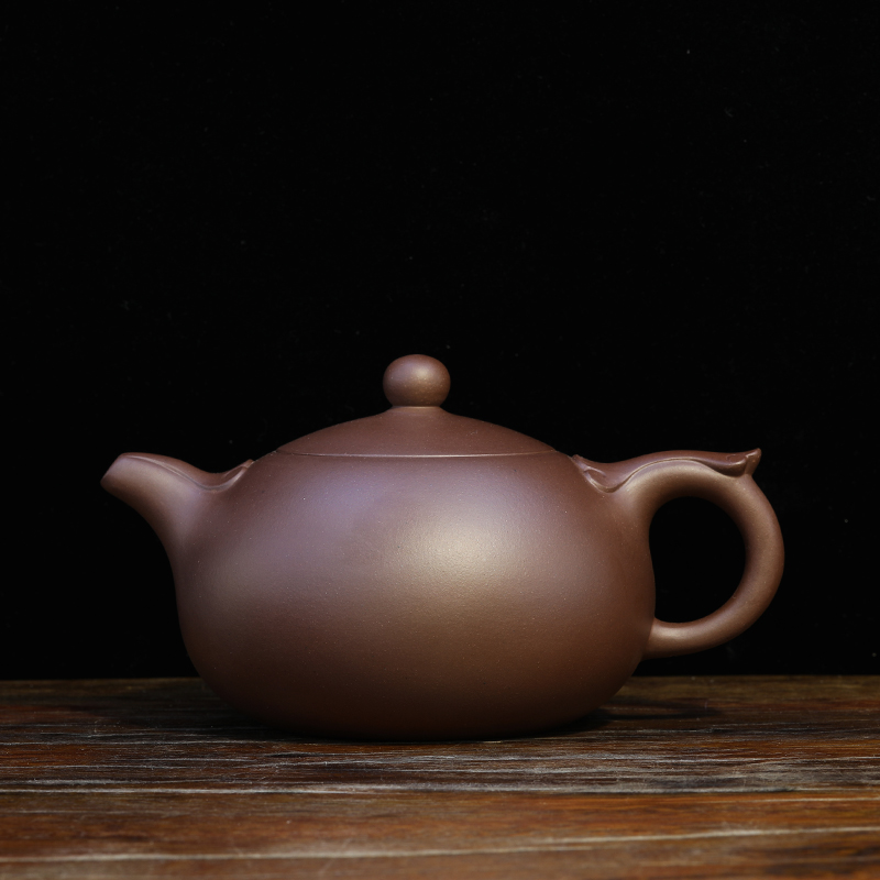 宜兴紫砂壶 工艺师沈更轶全手工 玉如意壶 紫泥 收藏级茶壶茶具_7折