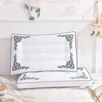 Eurostyle Inn Wind 80 five-star hotel exclusive high-end neck protection pillow embroidered low-slingshot pure white thin