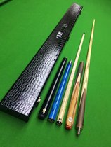 Suit Maple Leaf Artisanal Pole Billiard Cue small head Handcrafted Snooker table ball lever Chinese style 4 parts 3 black 8 billiards