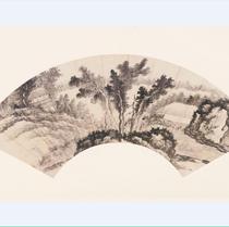 Gong Xian Landscape Fan-3(HD) ultra-high-definition electronic picture decoration spray identification copying Chinese painting material