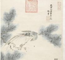 Qingtzu Jubilee (paragraph) < Matsushou Chart > Electronic picture decoration spray-painted identification of the painting material of the country