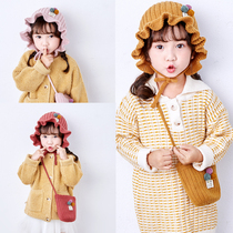Girls hats Autumn and winter warm woolen hats 6 months-3 years old female baby lace princess hat Baby ear protection knitted hat