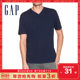 Gap men's short-sleeved cotton V-neck T-shirt summer 414776 E simple solid color fashion couple top Gap men's short-sleeved cotton V-neck T-shirt summer 414776 E simple solid color fashion couple top