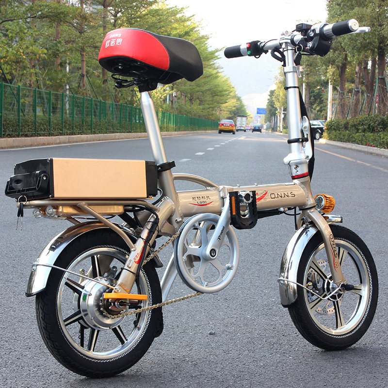 欧诺思代驾折叠电动车12/14寸锂电池代步迷你