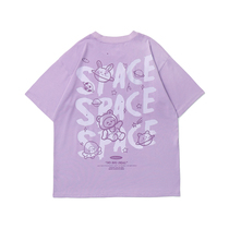 INPRO Designer Brand Happy Planet~in Japanese Summer New Summer Short Sleeve Tops T-shirt American style