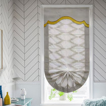 European elegant modern simple light luxury yarn roman curtain tatami floating window restaurant kitchen small window partition lifting