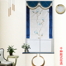 Roman blinds curtain lifting blinds childrens living room kitchen shading American light luxury fan-shaped blinds bathroom waterproof blinds