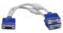 High definition VGA 10% second-line vga dispenser 10% second connection line vga1 into 2 out of the computer display line